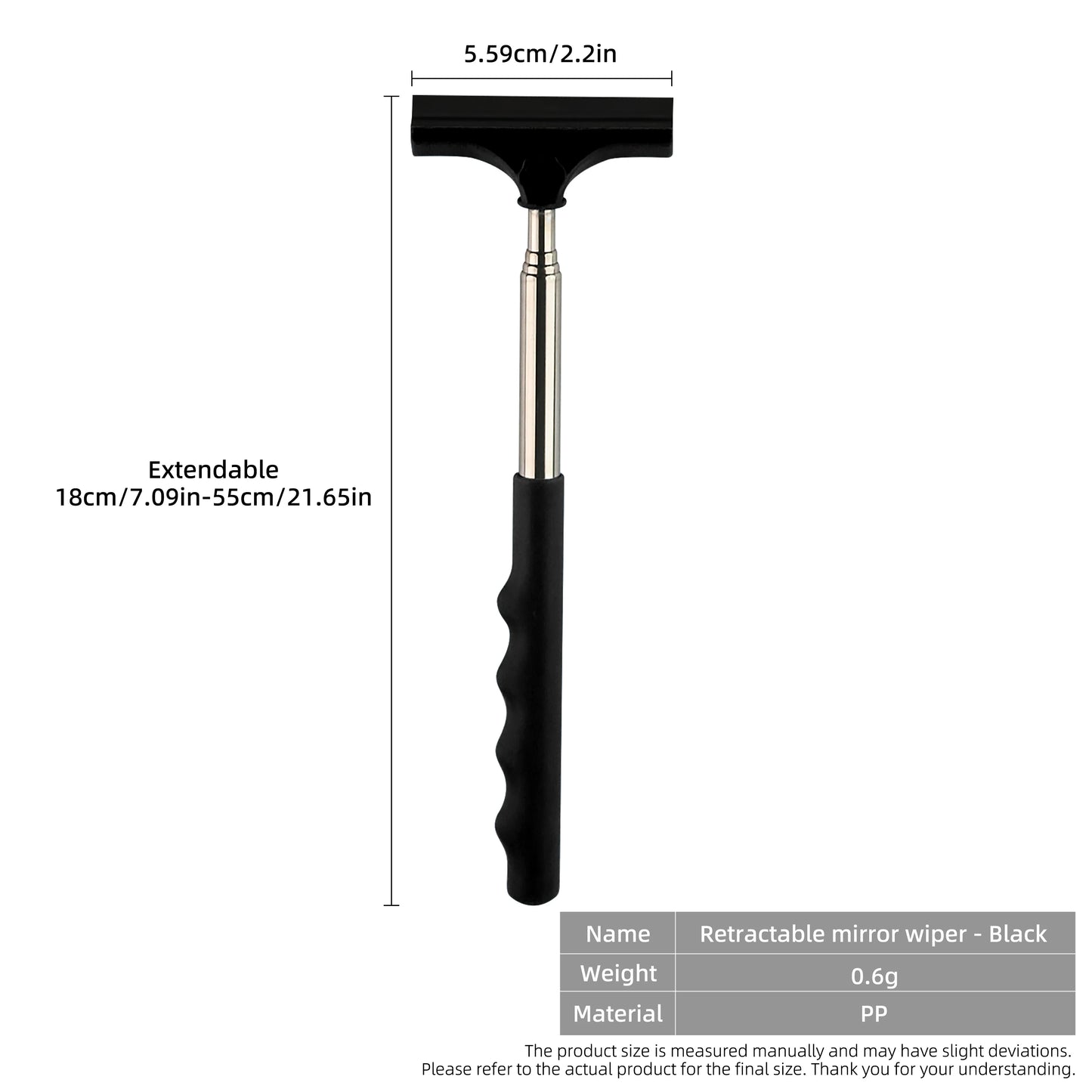 Telescopic Mirror Wiper – car rearview glass cleaning brush tool