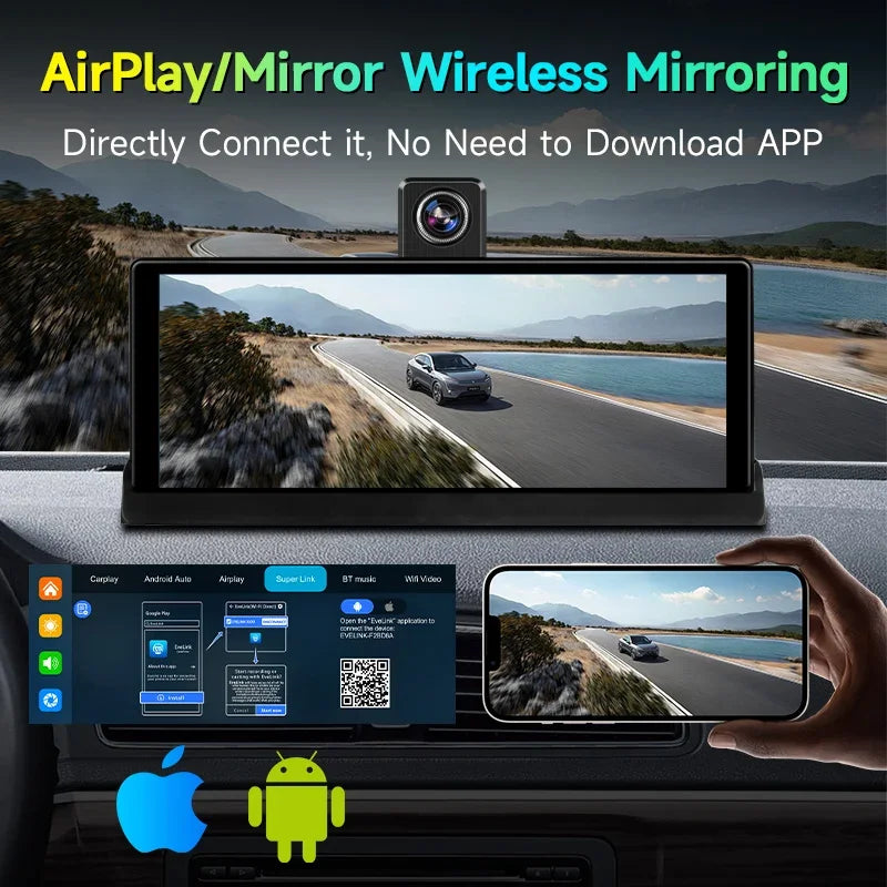 4K dash cam, 10.26", CarPlay/Android Auto.