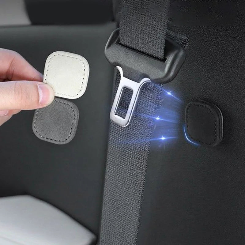Suede Magnetic Seat Belt Clip
