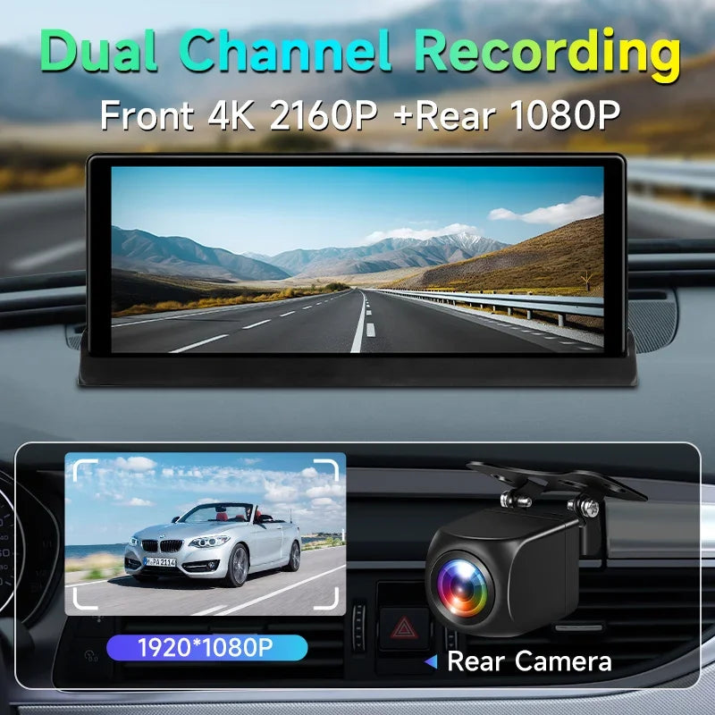 4K dash cam, 10.26", CarPlay/Android Auto.