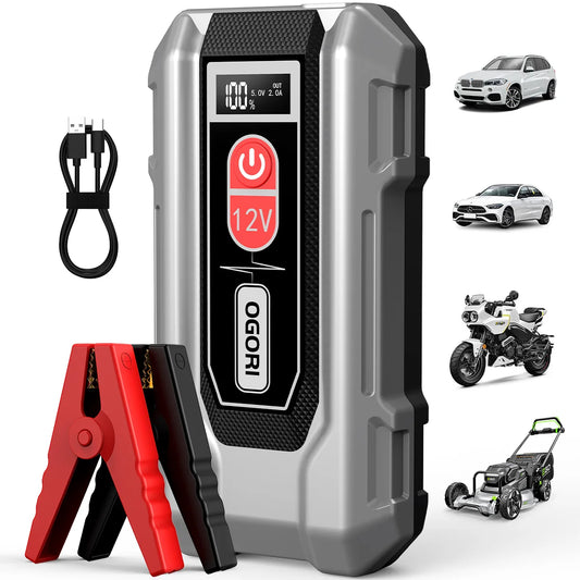 12V Jump Starter Power Bank – portable car battery booster & fast charger