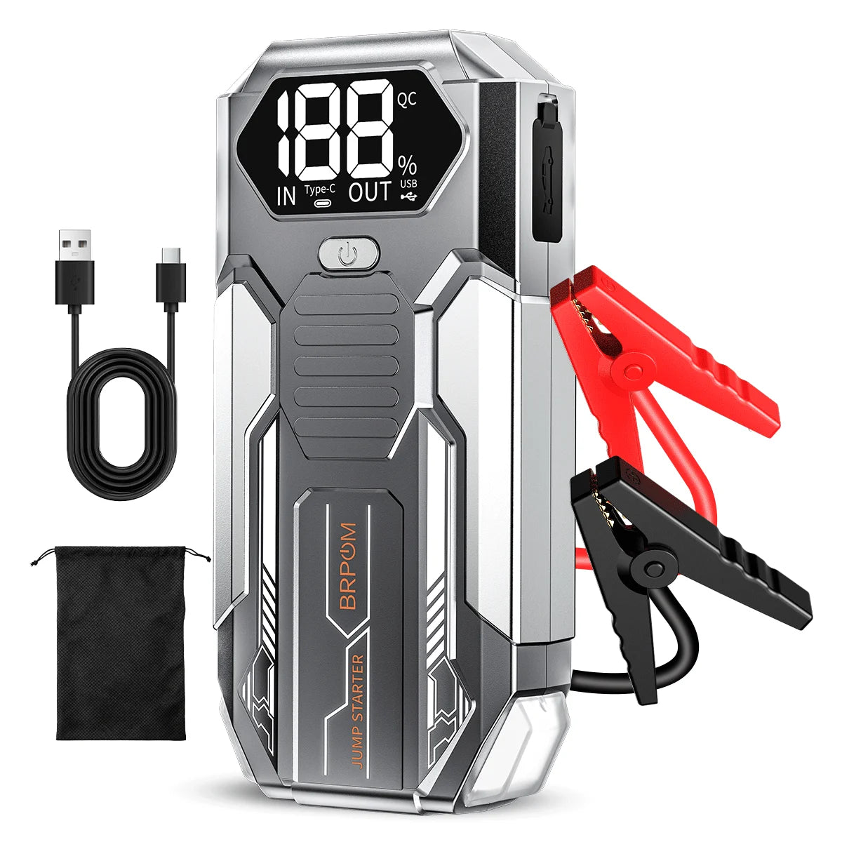 12V Jump Starter Power Bank – portable car battery booster & fast charger