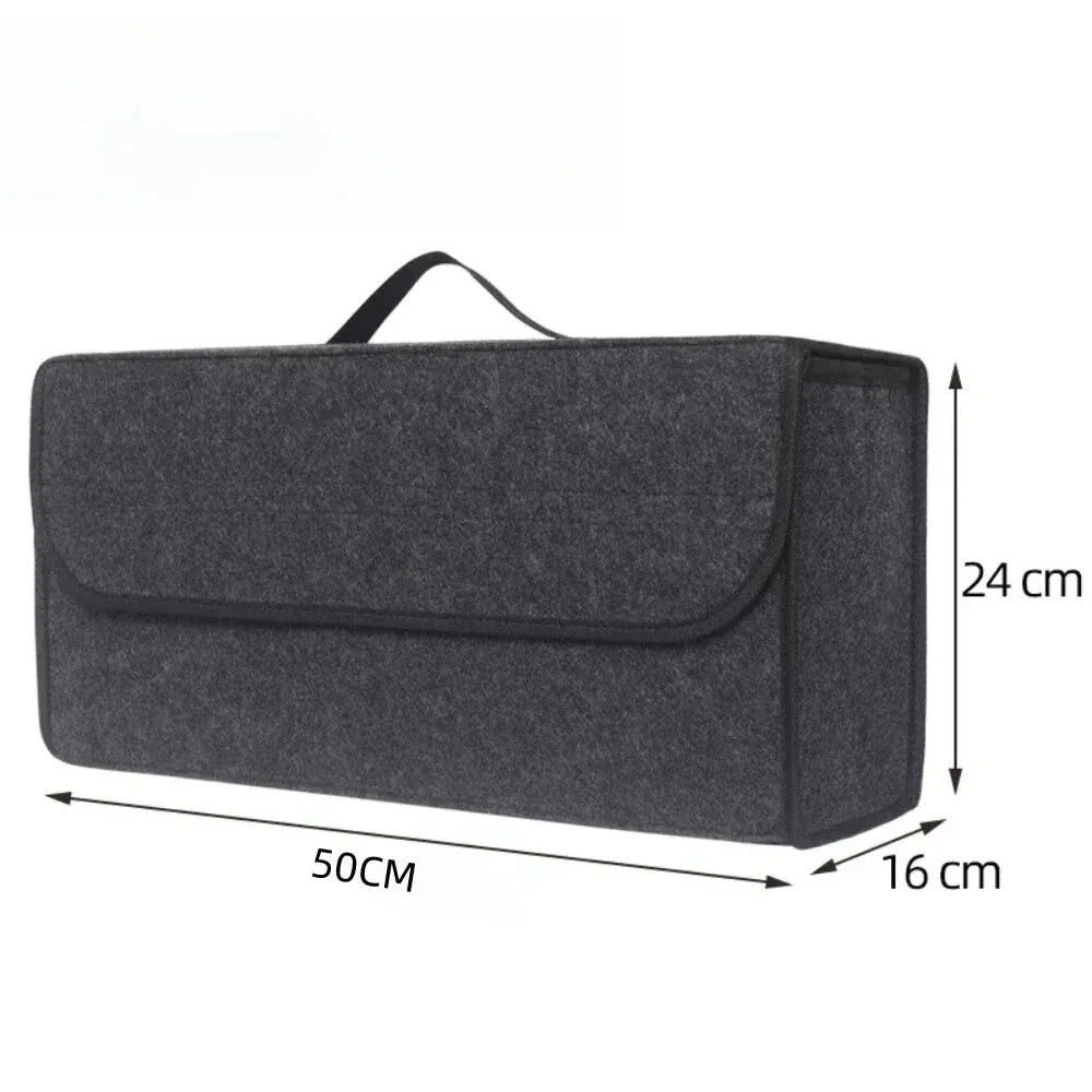 Car Trunk Felt Organizer – large anti-slip boot storage box