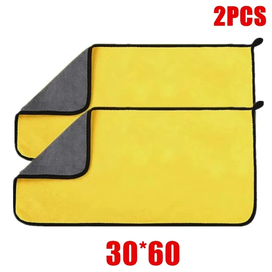 Microfiber Cleaning Towels – soft, quick-dry cloths for car windows & mirrors (30×60 cm)
