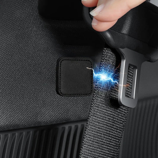 Suede Magnetic Seat Belt Clip