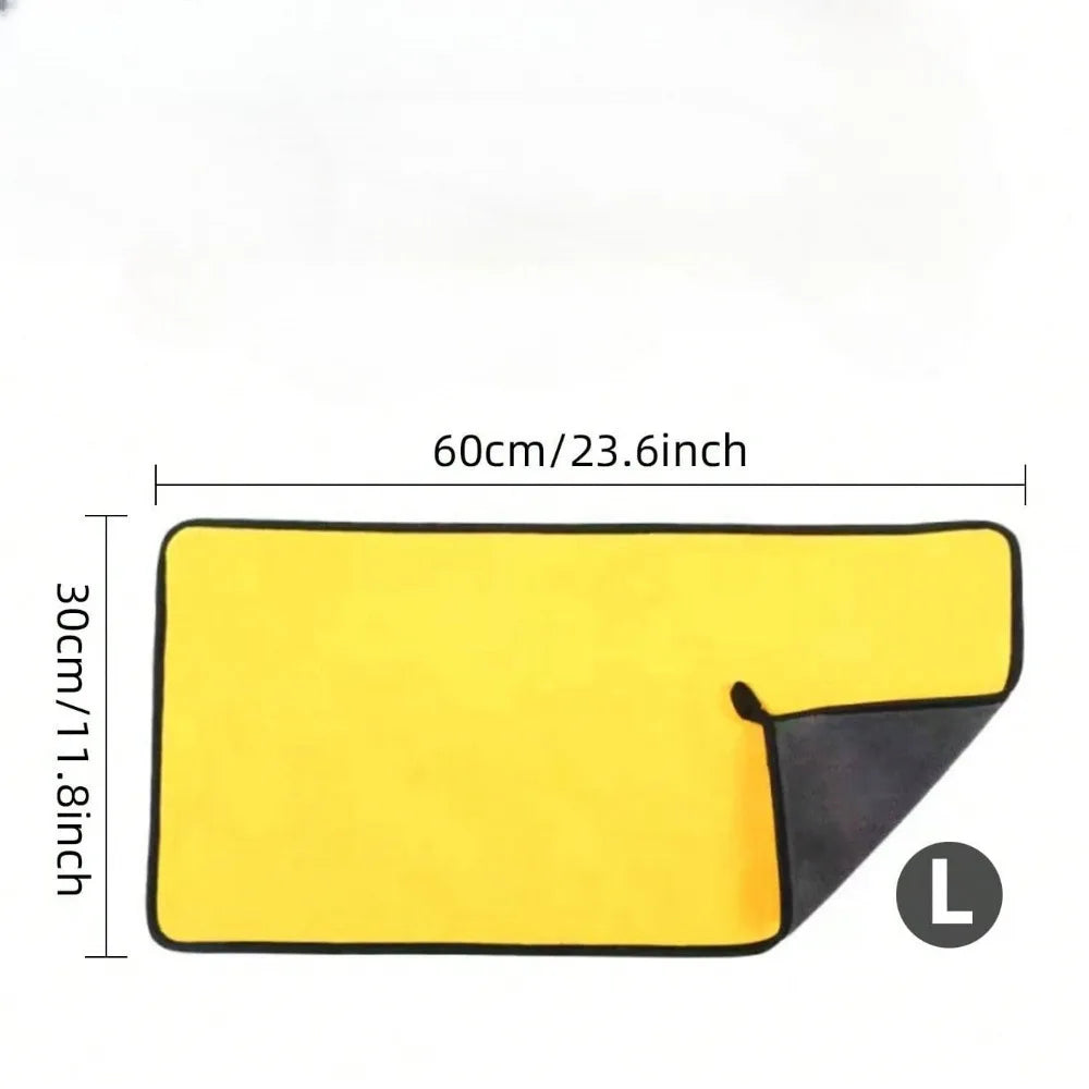 Microfiber Cleaning Towels – soft, quick-dry cloths for car windows & mirrors (30×60 cm)