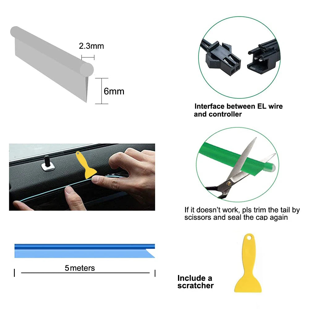 5M Car LED Strip Light