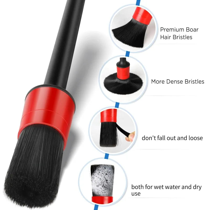 5-Piece Car Detailing Brush Kit