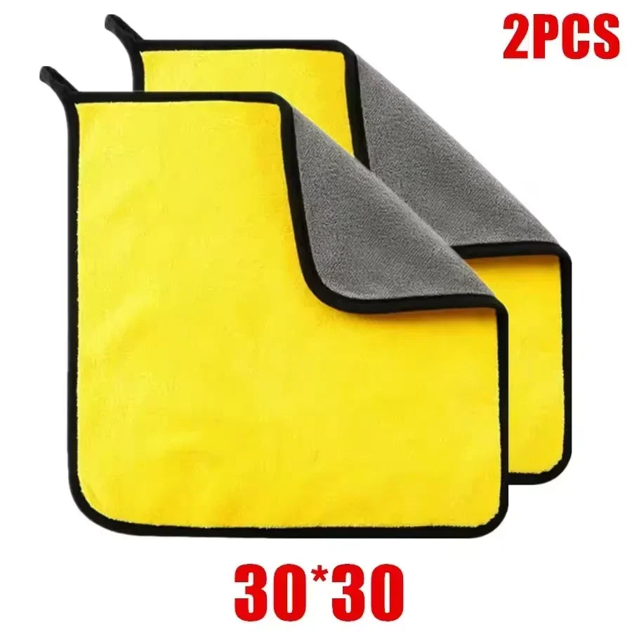 Microfiber Cleaning Towels – soft, quick-dry cloths for car windows & mirrors (30×60 cm)