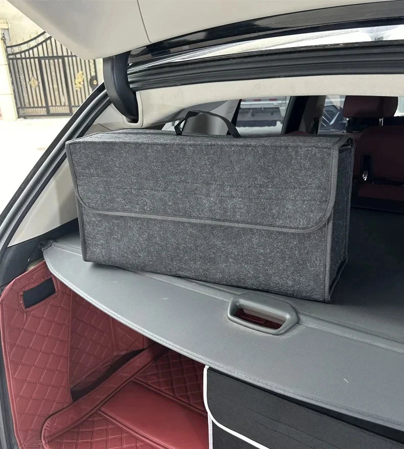 Car Trunk Felt Organizer – large anti-slip boot storage box