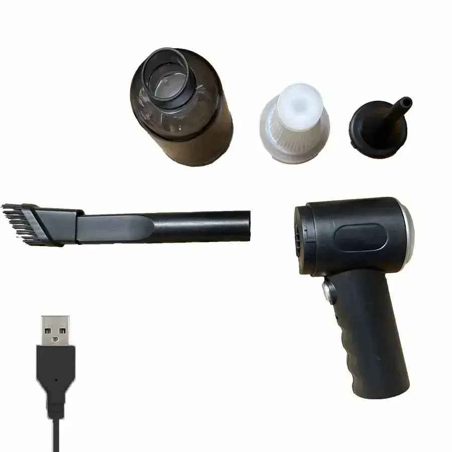 9000Pa Wireless Car Vacuum – portable wet & dry USB rechargeable cleaner
