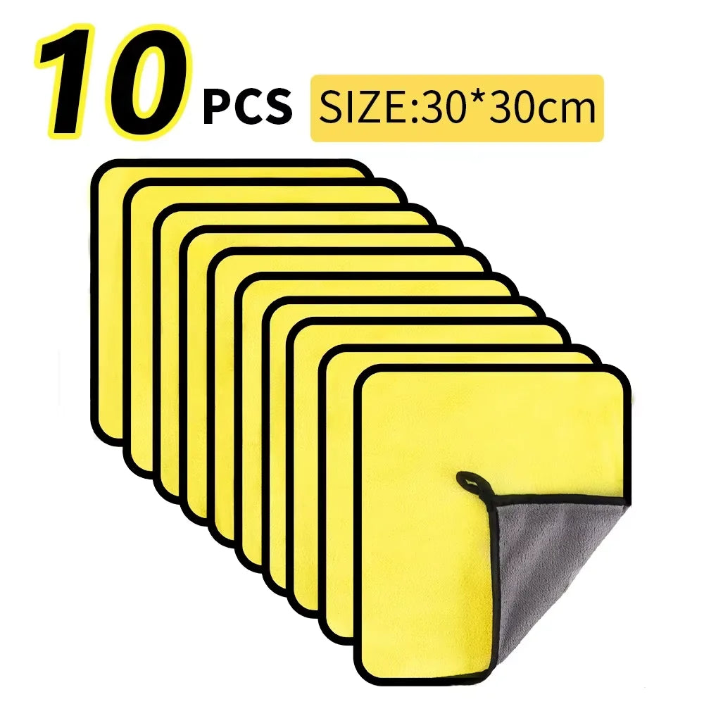 Microfiber Cleaning Towels – soft, quick-dry cloths for car windows & mirrors (30×60 cm)