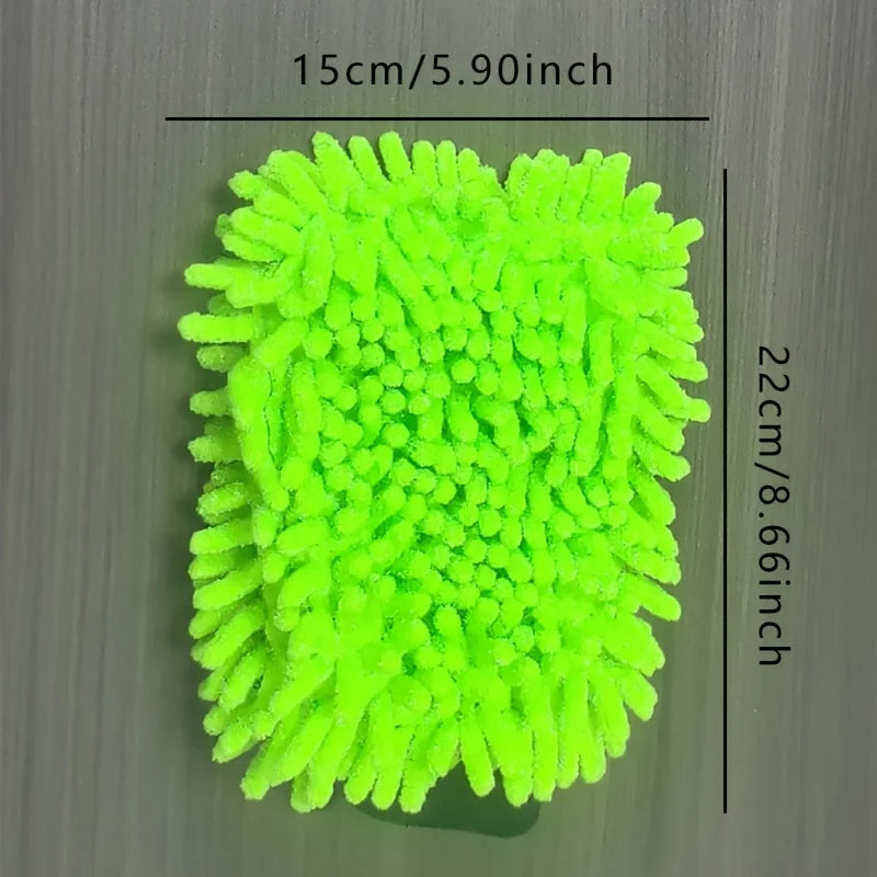 Microfiber Wash Gloves – scratch-free car & bike cleaning (1–2 pcs)
