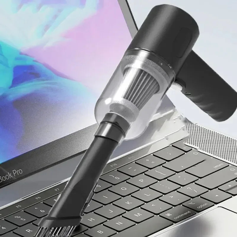 9000Pa Wireless Car Vacuum – portable wet & dry USB rechargeable cleaner