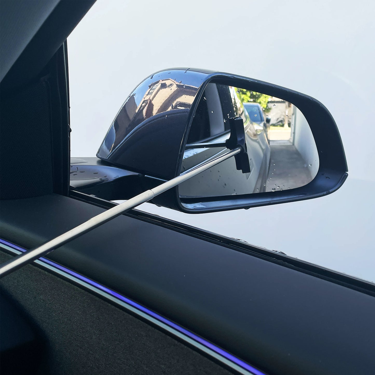 Telescopic Mirror Wiper – car rearview glass cleaning brush tool