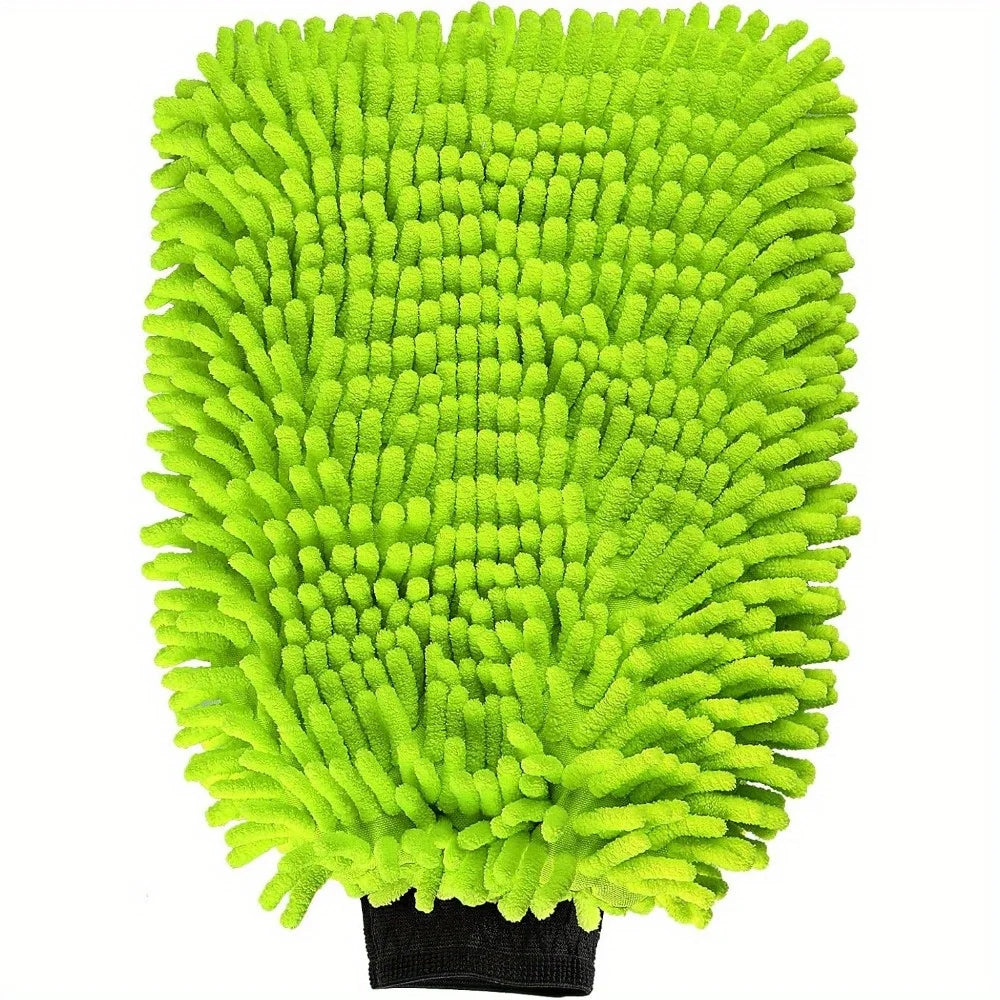 Microfiber Wash Gloves – scratch-free car & bike cleaning (1–2 pcs)