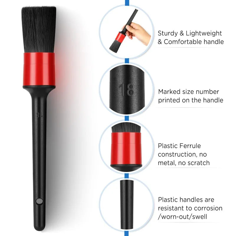 5-Piece Car Detailing Brush Kit