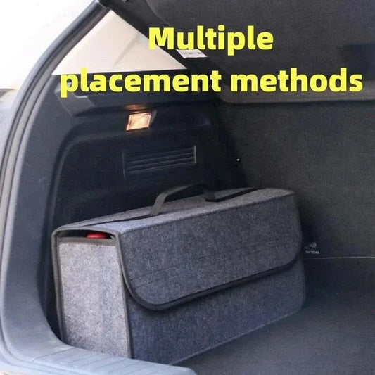 Car Trunk Felt Organizer – large anti-slip boot storage box
