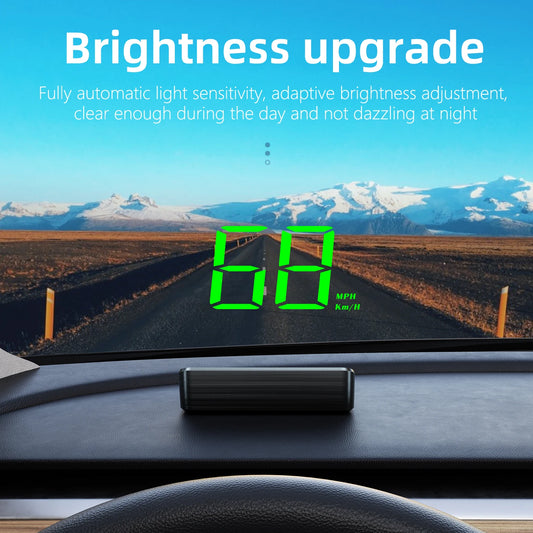 GPS digital speedometer windshield display